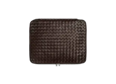 Bottega Veneta Intrecciato Medium Packing Cube "Fondente"