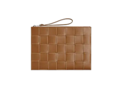 Bottega Veneta Large Cassette Pouch "Wood - Natural"