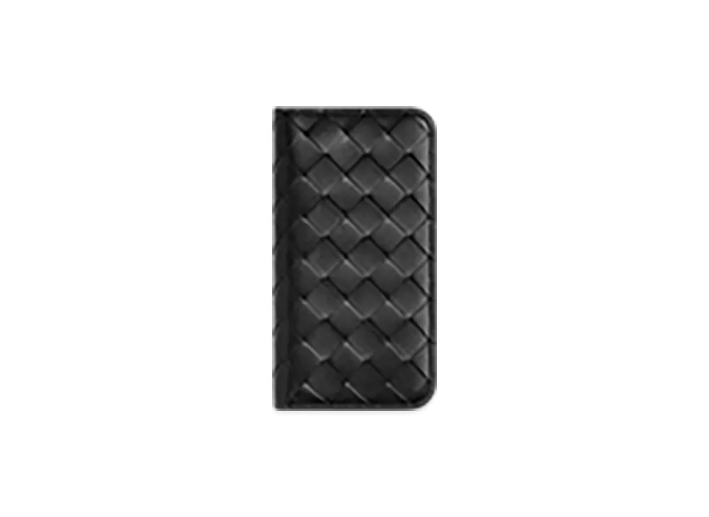 Bottega Veneta Intrecciato Iphone 16 Pro Foglio Case "Black"