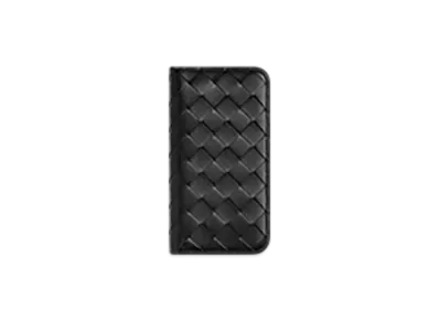 Bottega Veneta Intrecciato Iphone 16 Pro Foglio Case "Black"