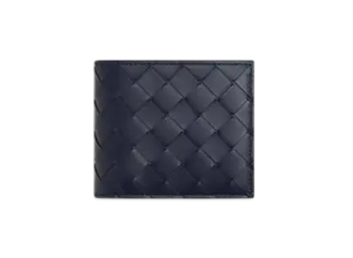 Bottega Veneta Intrecciato Bi-Fold Wallet With Coin Purse "Abyss/Cypress"