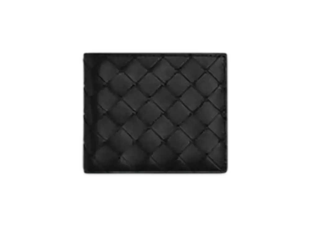 Bottega Veneta Intrecciato Bi-Fold Wallet "Black"