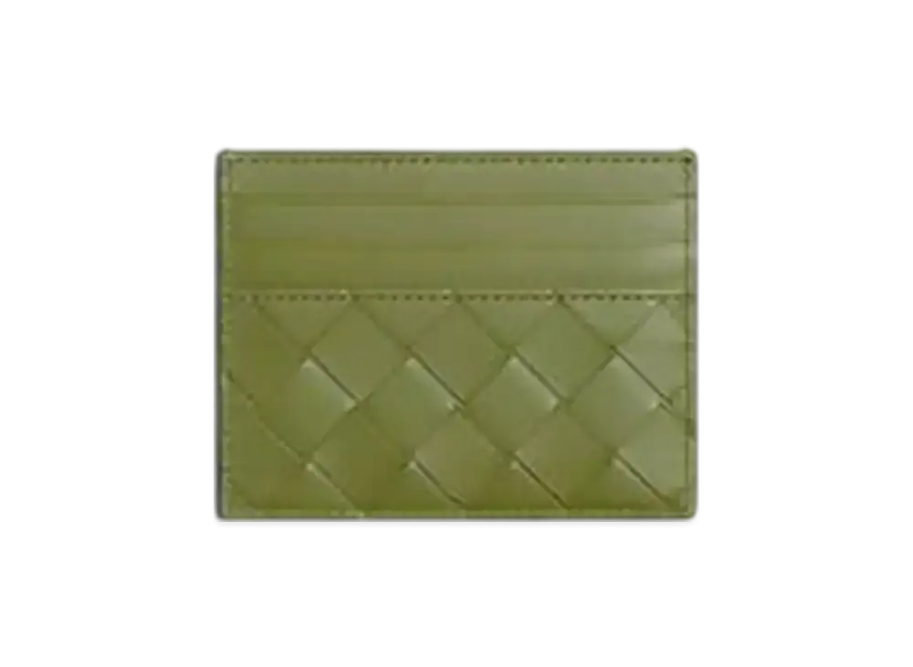 Bottega Veneta Intrecciato Credit Card Case "Fondant/Matcha"
