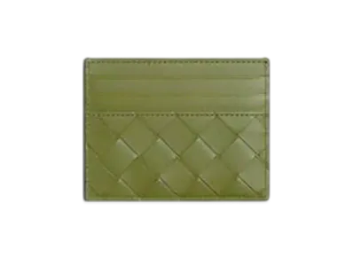 Bottega Veneta Intrecciato Credit Card Case "Fondant/Matcha"