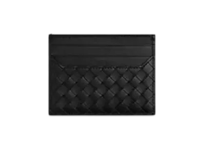 Bottega Veneta Intrecciato Piccolo Card Case "Black"