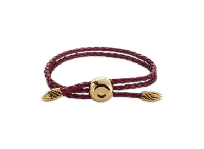 Bottega Veneta Adam Leather Bracelet "Dark Apple Candy"