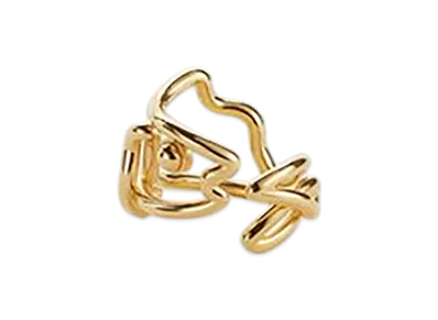 Bottega Veneta Fish Ring "Yellow Gold"