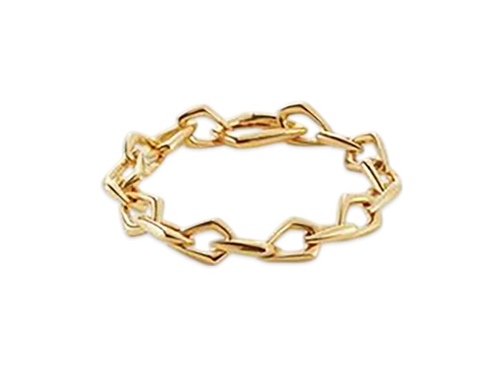 Bottega Veneta Fin Chain Necklace "Yellow Gold"