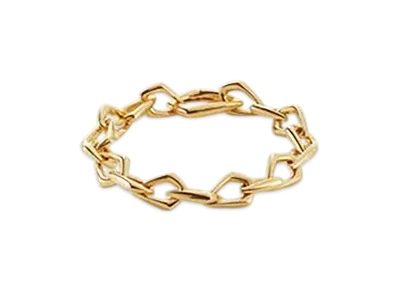 Bottega Veneta Fin Chain Necklace "Yellow Gold"