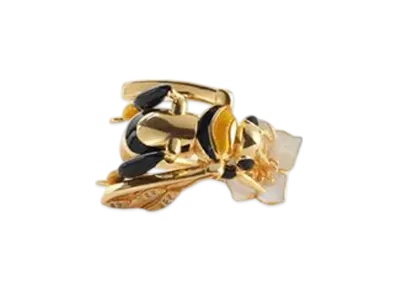 Bottega Veneta Ape Ring "White/Gold Caramel"