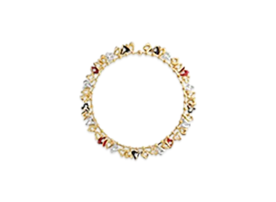 Bottega Veneta Cards Necklace "Dark Green/Syrup"