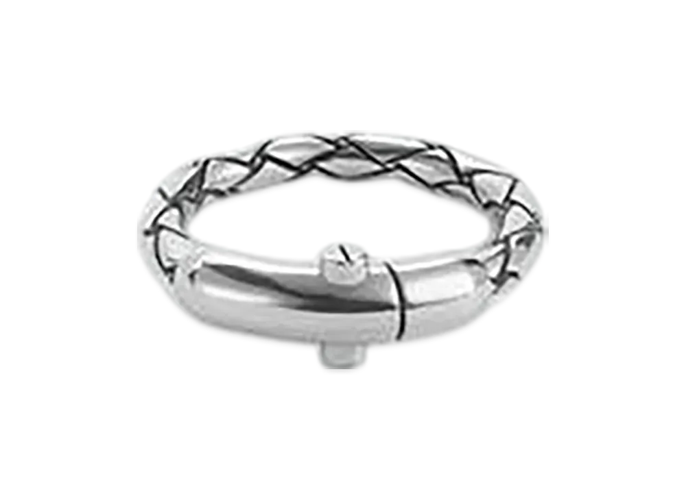 Bottega Veneta Intreccio Ring "Silver"