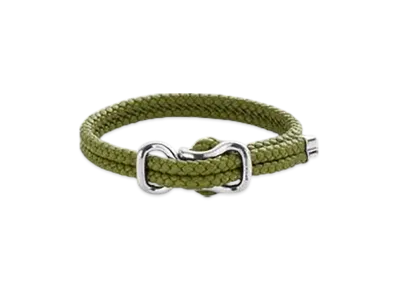 Bottega Veneta Leather Bracelet "Matcha"