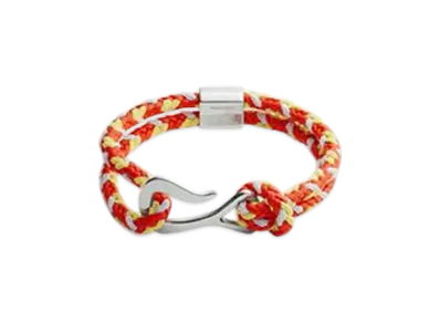 Bottega Veneta Braid Leather Bracelet "Orange/Pineapple"