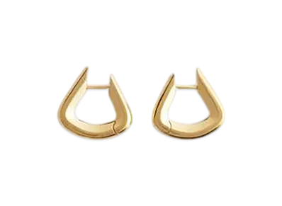 Bottega Veneta Fin Earrings "Yellow Gold"