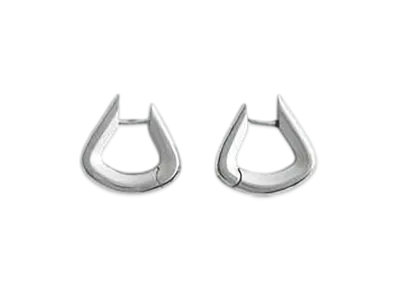 Bottega Veneta Fin Earrings "Silver"