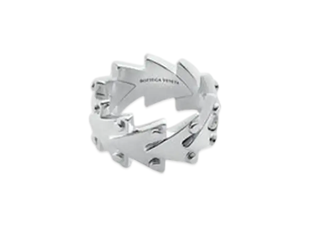 Bottega Veneta Rivet Ring "Silver"