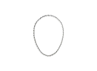 Bottega Veneta Shape Chain Necklace "Silver"