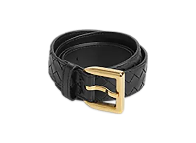 Bottega Veneta Intrecciato Piccolo Belt "Black"