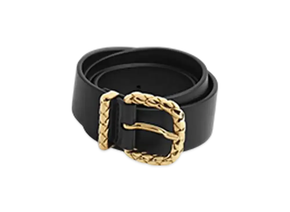 Bottega Veneta Coaxial Loop Belt "Black"
