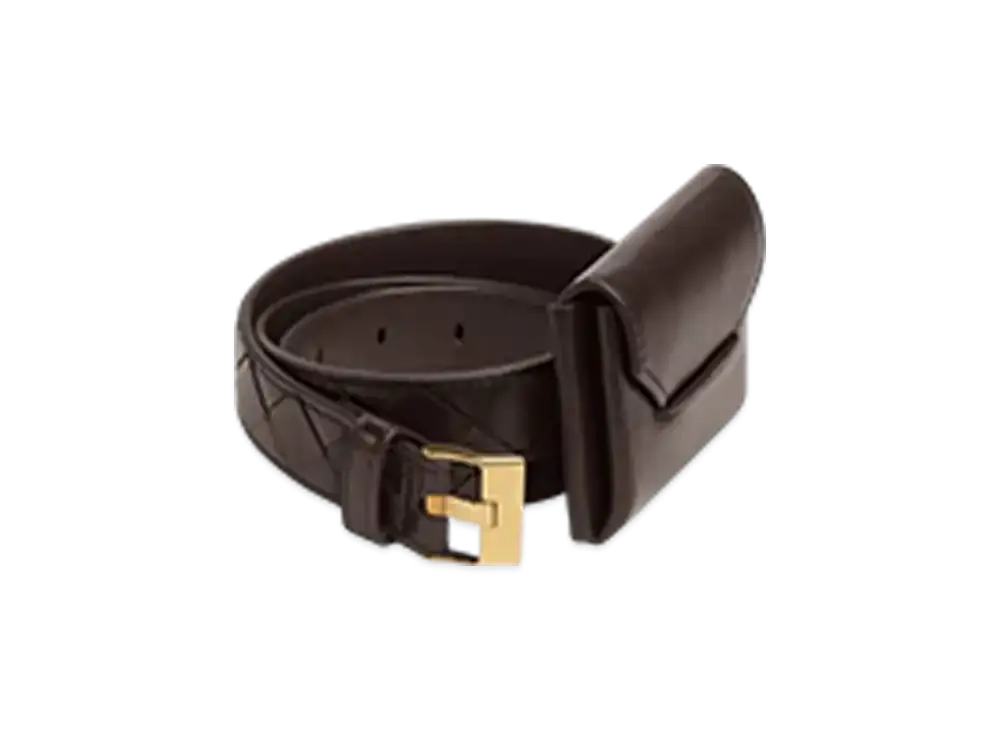 Bottega Veneta Watch Pocket Belt "Fondente"