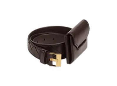 Bottega Veneta Watch Pocket Belt "Fondente"