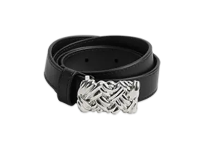 Bottega Veneta Intreccio Belt "Black"