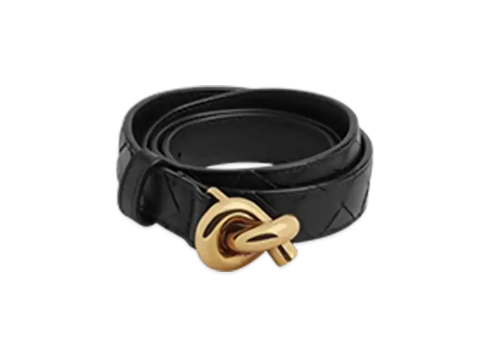 Bottega Veneta Knot Belt "Black"