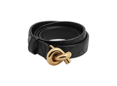 Bottega Veneta Knot Belt "Black"