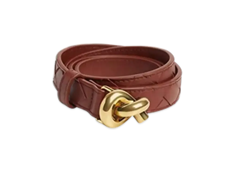 Bottega Veneta Knot Belt "Sapele"