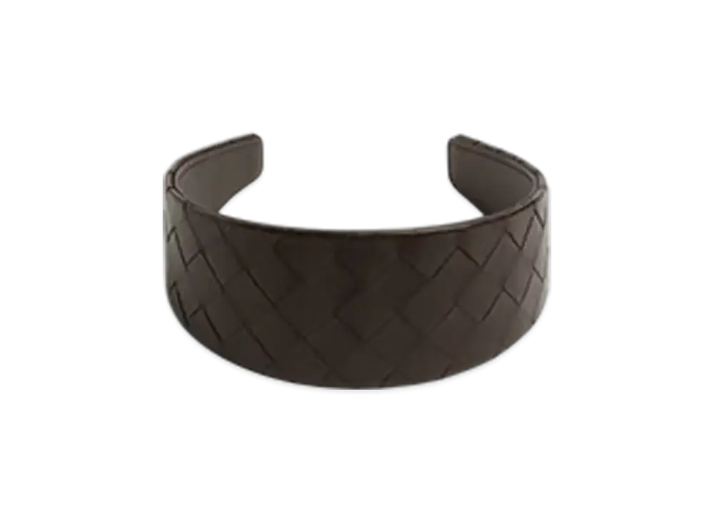 Bottega Veneta Intrecciato Headband "Fondente"