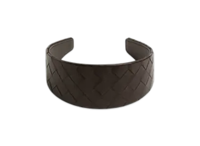 Bottega Veneta Intrecciato Headband "Fondente"