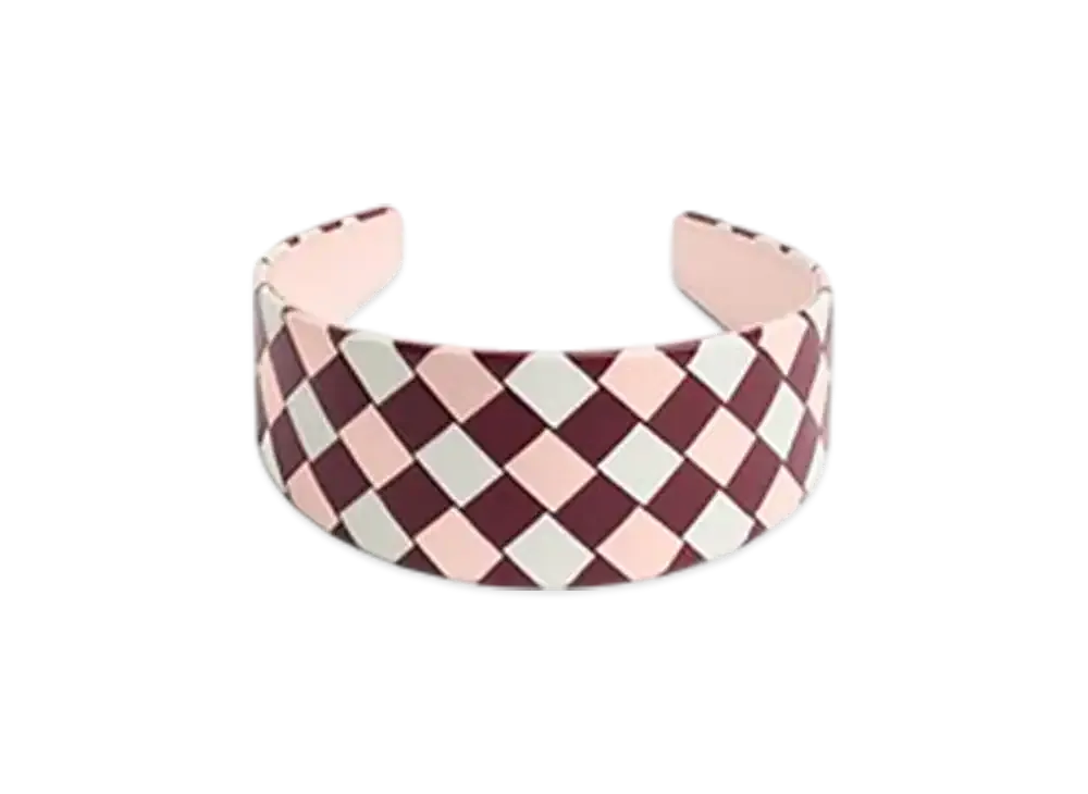 Bottega Veneta Intrecciato Headband "Barolo/Seashell/White"