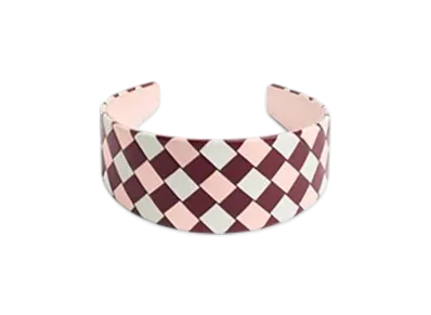 Bottega Veneta Intrecciato Headband "Barolo/Seashell/White"
