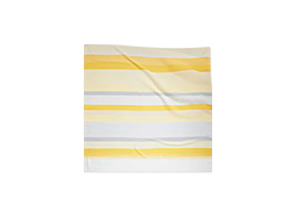 Bottega Veneta Silk Twill Striped Foulard "Yellow Multicolor"