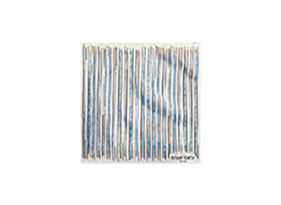 Bottega Veneta Printed Silk Stripe Foulard "Brown/Blue/Yellow"