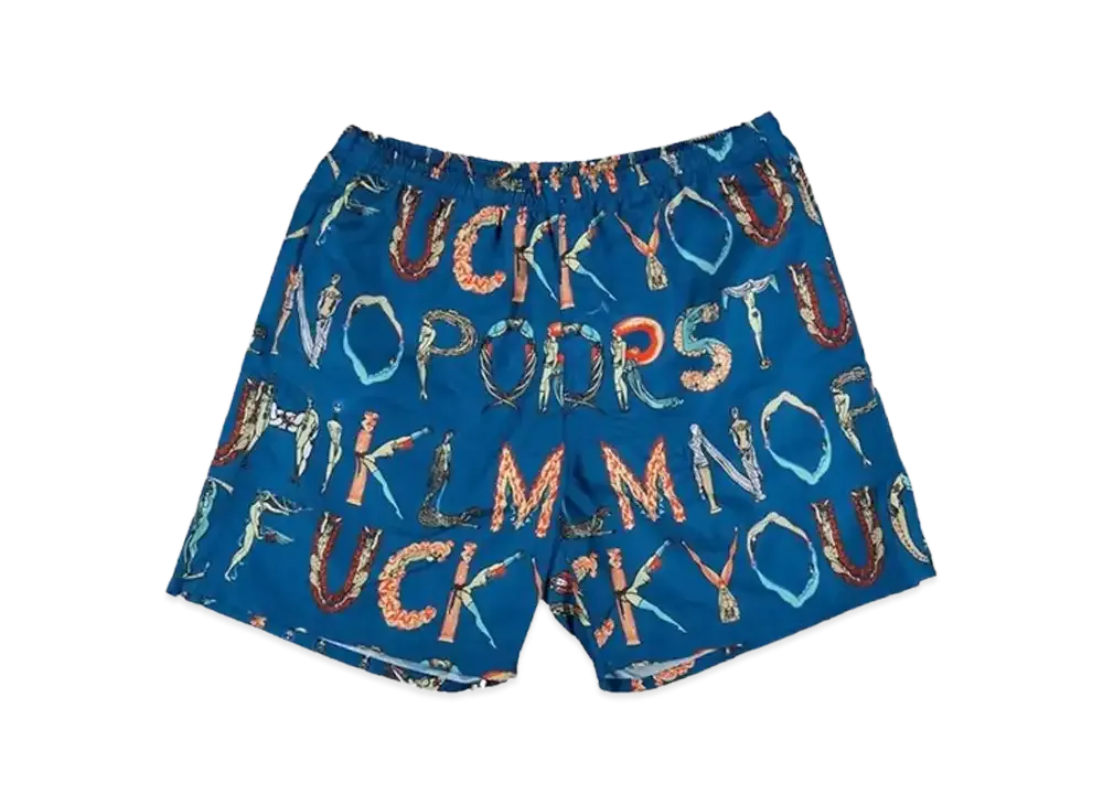 Supreme Alphabet Water Short (18SS) "Navy"