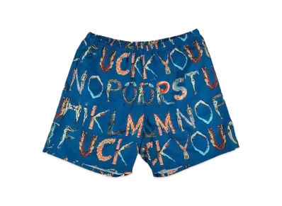 Supreme Alphabet Water Short (18SS) "Navy"