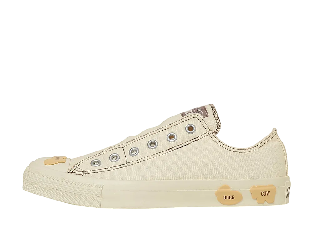 Tabekko Doubutsu × Converse All Star BS Slip OX "Off White"