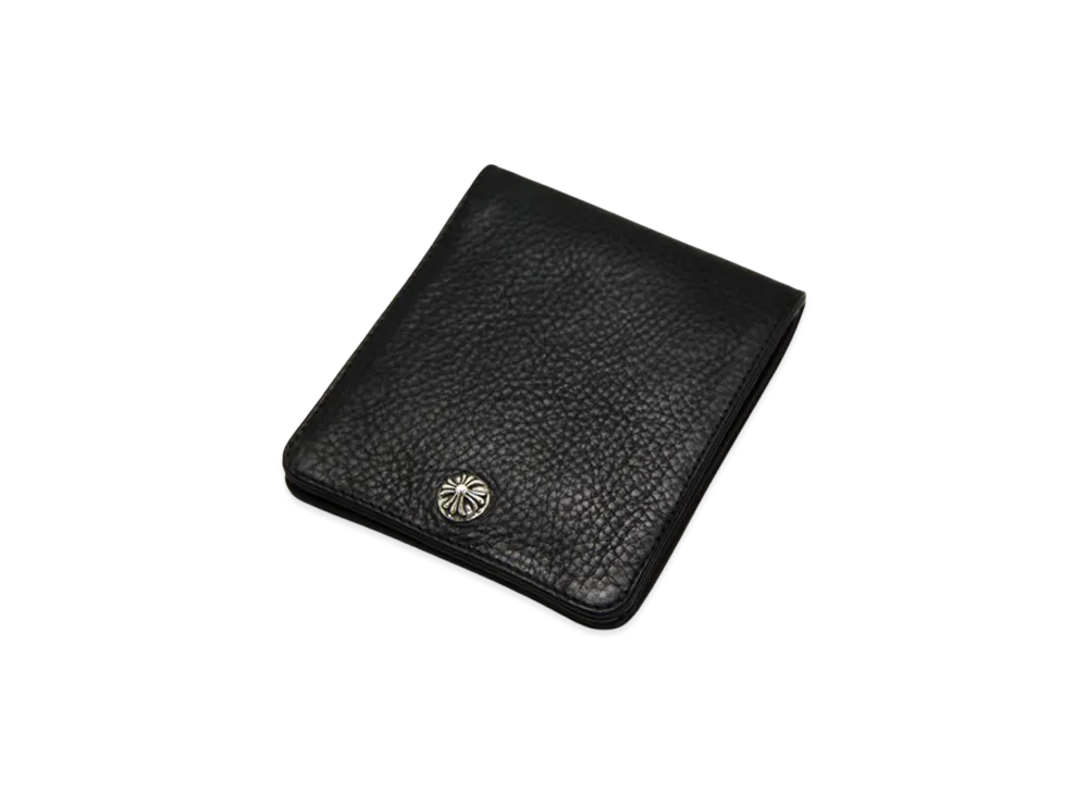 クロムハーツ 1スナップ クロスボタン ウォレット "ブラック"