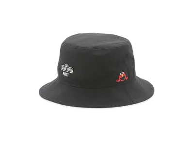 NEW ERA x SESAME STREET MARKET Collaboration Message Bucket Hat "Black"