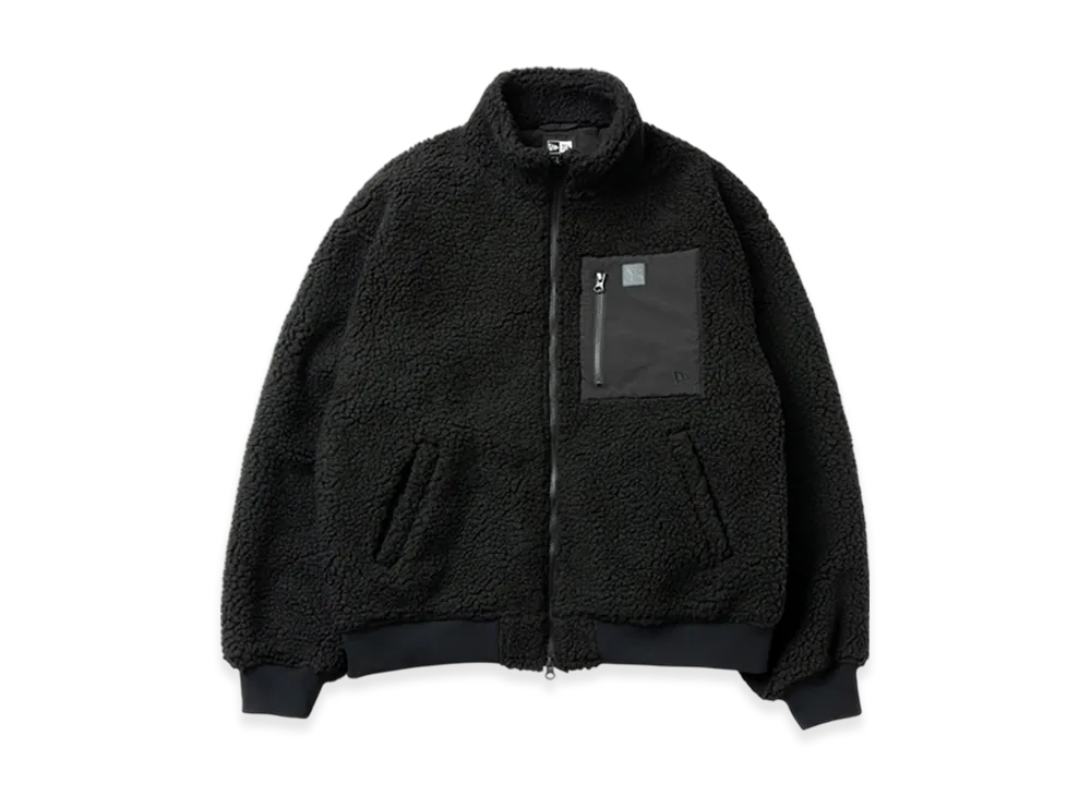 NEW ERA x Y's FW25 Boa Blouson Leather Patch "Black"