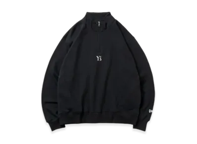 NEW ERA x Y's FW25 Fleece Oversized Sweat Half-Zip "Black"