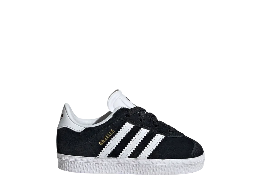 アディダスオリジナルス TD ガゼル コンフォート クロージャー エラスティック "コアブラック/クラウドホワイト/クラウドホワイト" (キッズ)