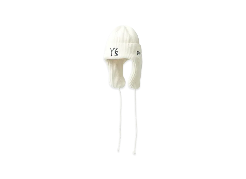 NEW ERA x Y's FW25 Knit Trapper "Ivory/Navy"