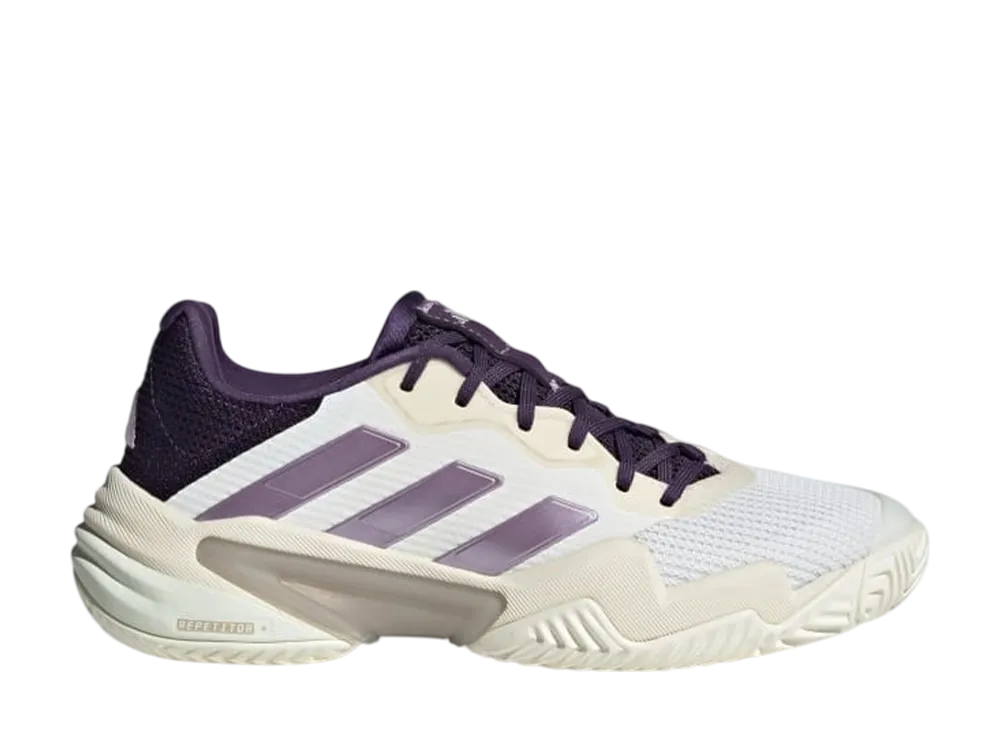 アディダス ウィメンズ バリケード13 テニス "コアホワイト/パウダープラム/オーロラプラム"