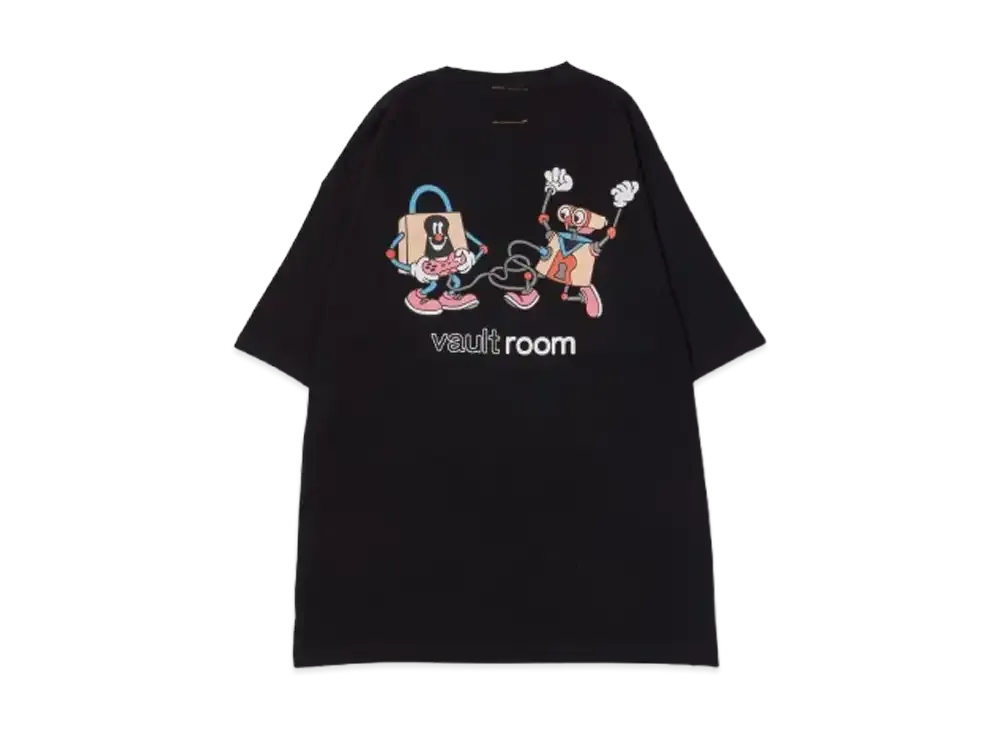vault room TANGLED CORD TEE / BLK ボルトルーム vault room TANGLED CORD TEE / BLK ボルトルーム