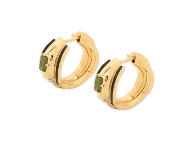 LOEWE Snake Earrings "Gold/Black"