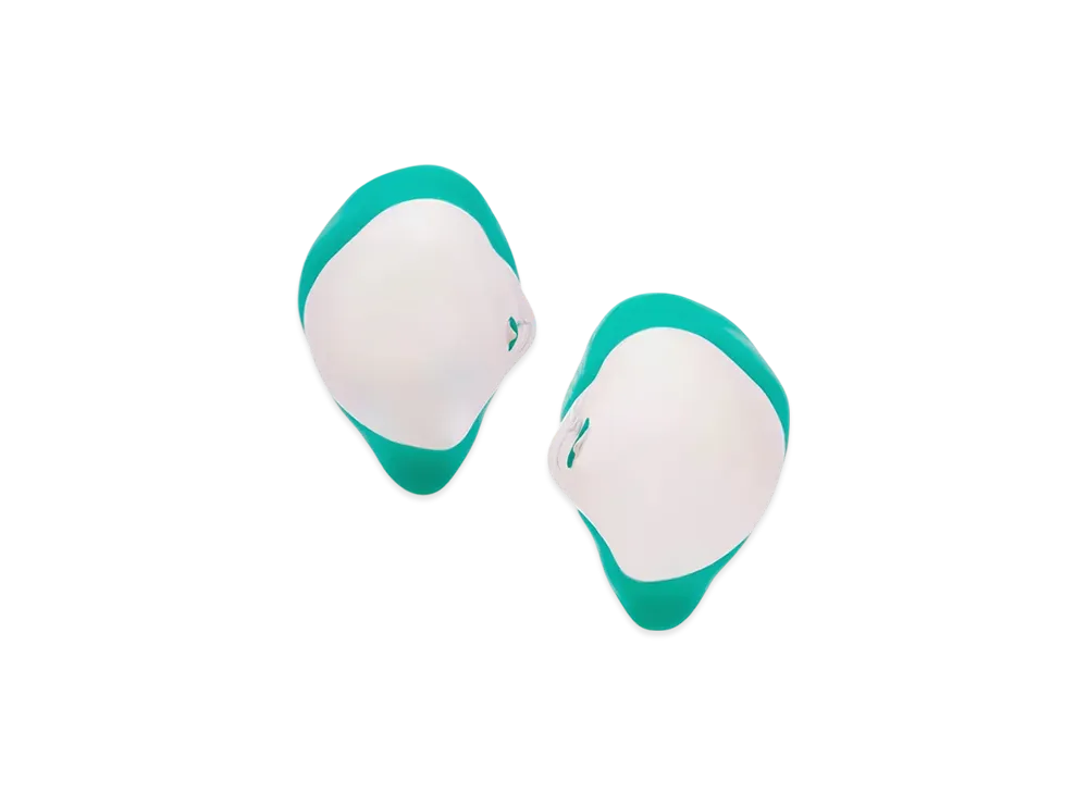 LOEWE Formed Drip Earrings "Silver/Turquoise"
