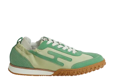 Hermes Women's Jet Sneaker "Vert De Mer/Vert Opaline"